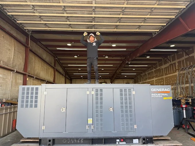 Generac generator installation in Houston, TX