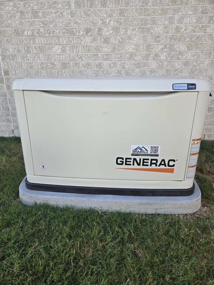Generac standby generator installed by Select Generators at a greater Houston-area home